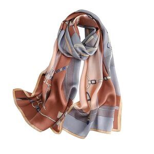 4179 100% Mulberry Silk Long Scarf For Women Large Shawls